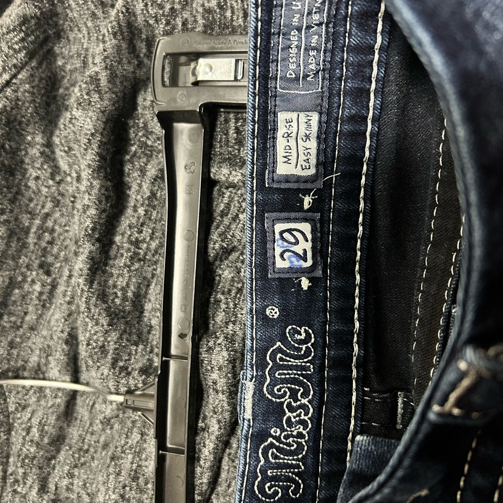 Miss Me Dark Blue Straight Leg Jeans - Picture 5 of 7